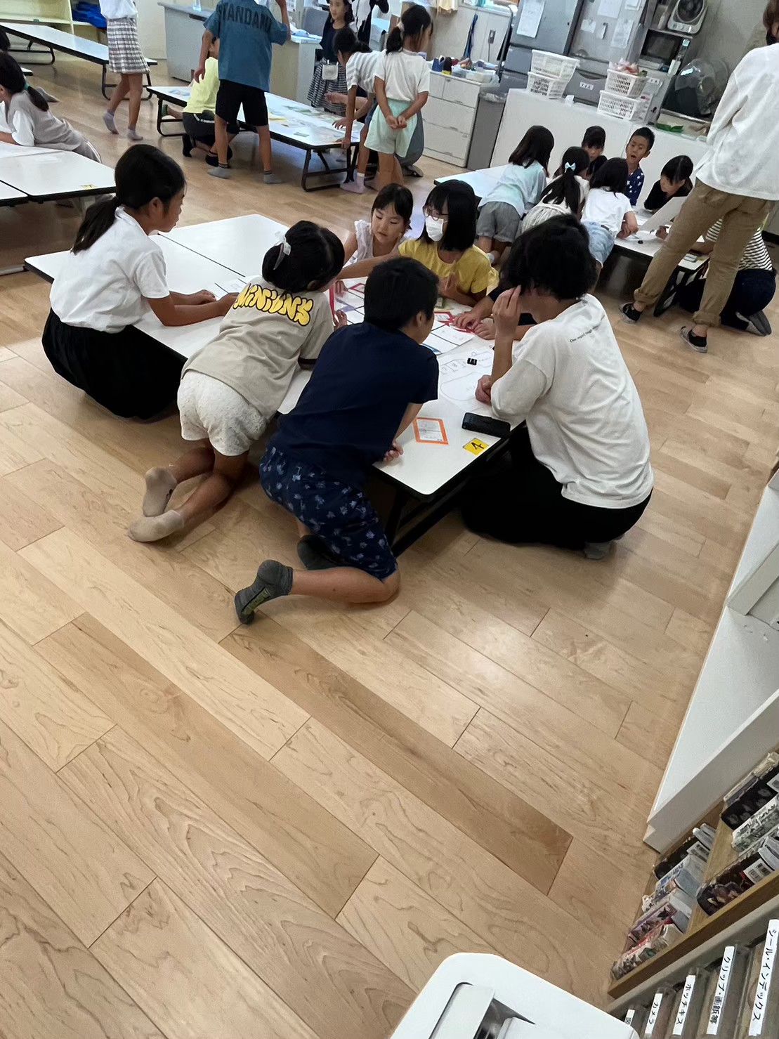 時間割ワークの様子